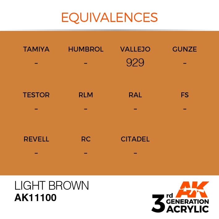 AK Interactive 3g Light Brown 17ml