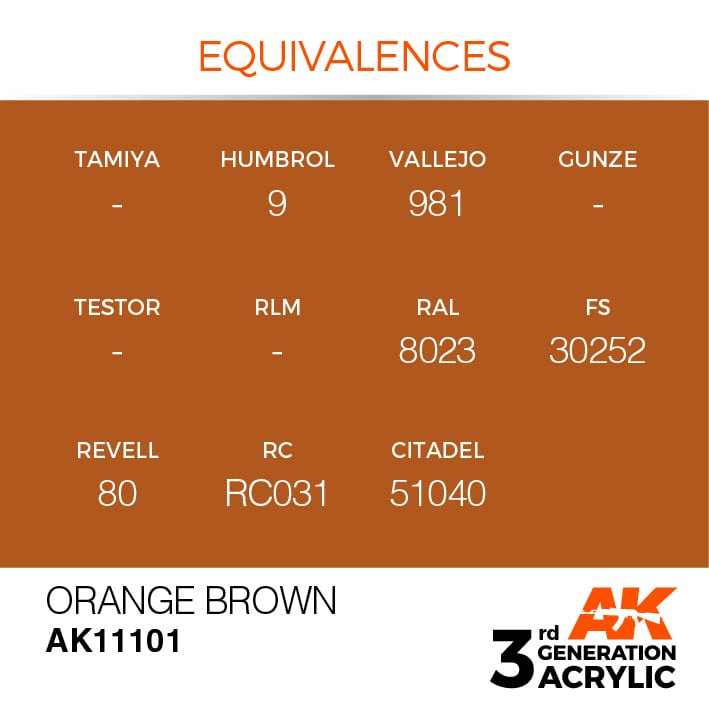 AK Interactive 3g Orange Brown 17ml