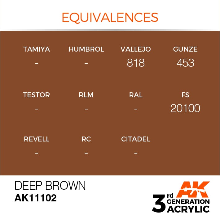 AK Interactive 3g Deep Brown 17ml