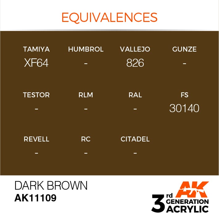 AK Interactive 3g Dark Brown 17ml