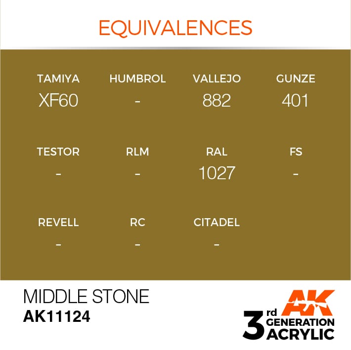 AK Interactive 3g Middle Stone 17ml