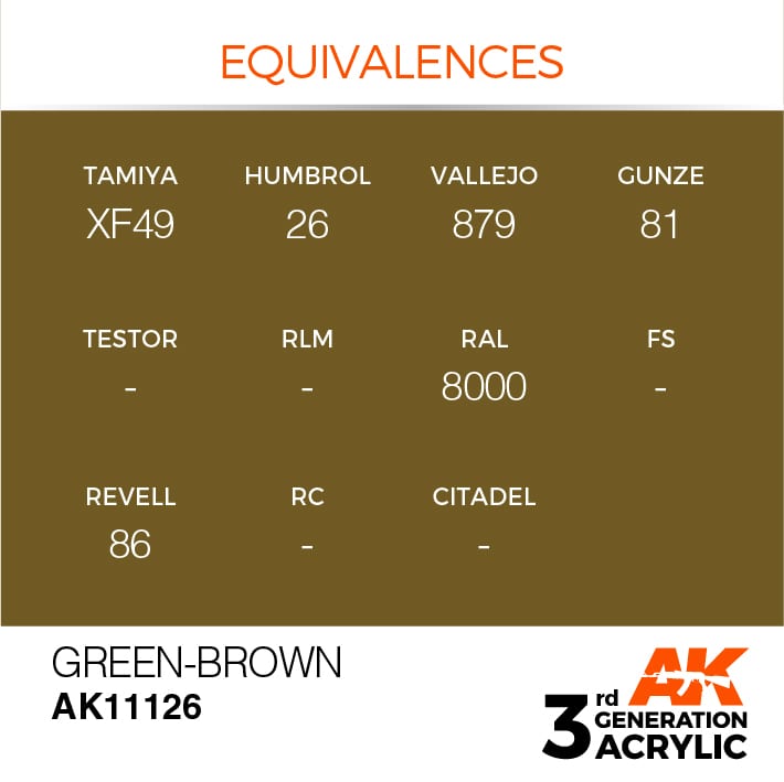 AK Interactive 3g Green-Brown 17ml