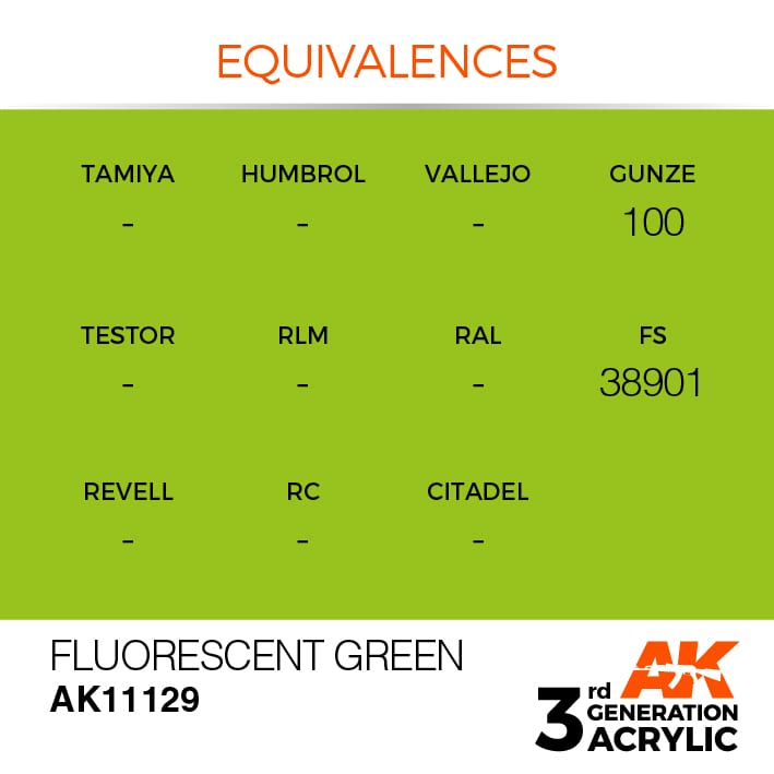 AK Interactive 3g Fluorescent Green 17ml