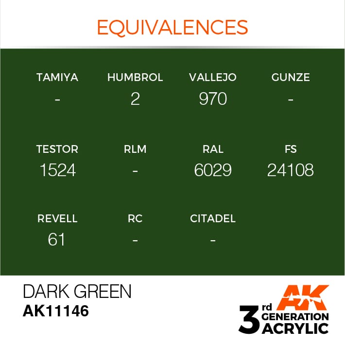 AK Interactive 3g Dark Green 17ml