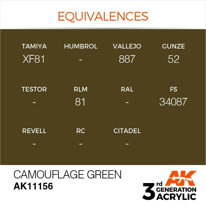 AK Interactive 3g Camouflage Green 17ml