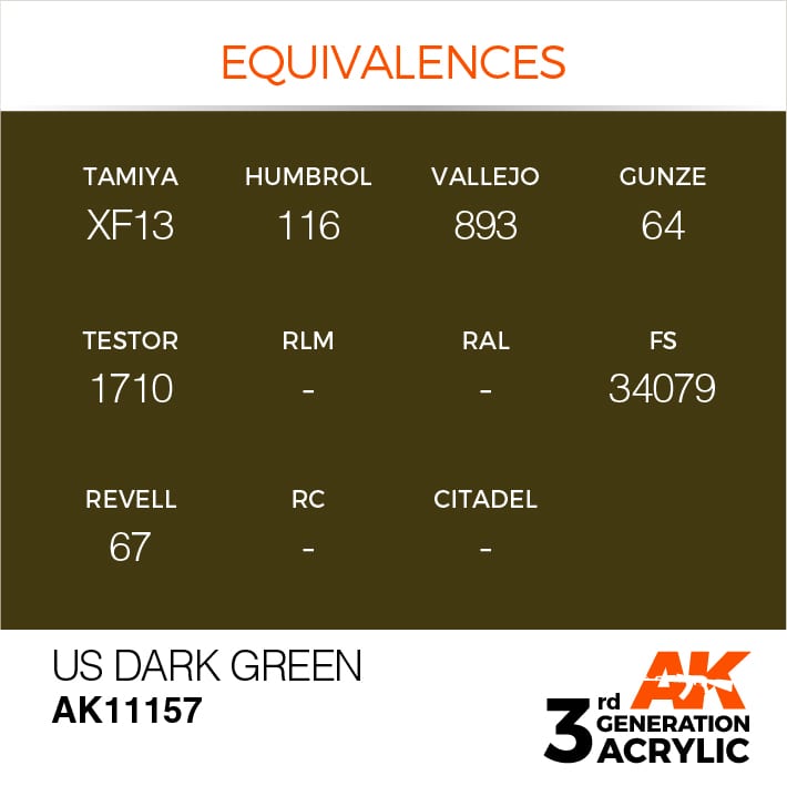 AK Interactive 3g US Dark Green 17ml