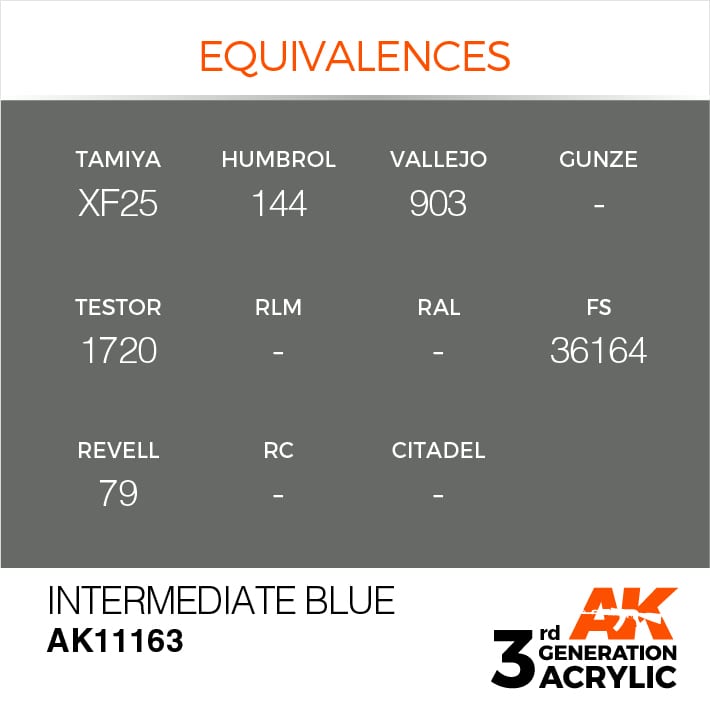 AK Interactive 3g Intermediate Blue 17ml