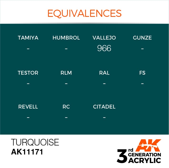 AK Interactive 3g Turquoise 17ml