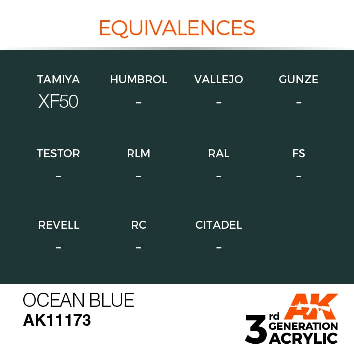 AK Interactive 3g Ocean Blue 17ml