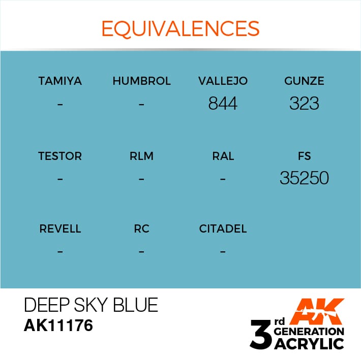 AK Interactive 3g Deep Sky Blue 17ml