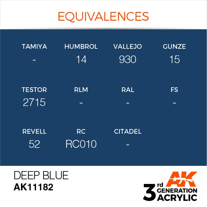 AK Interactive 3g Deep Blue 17ml