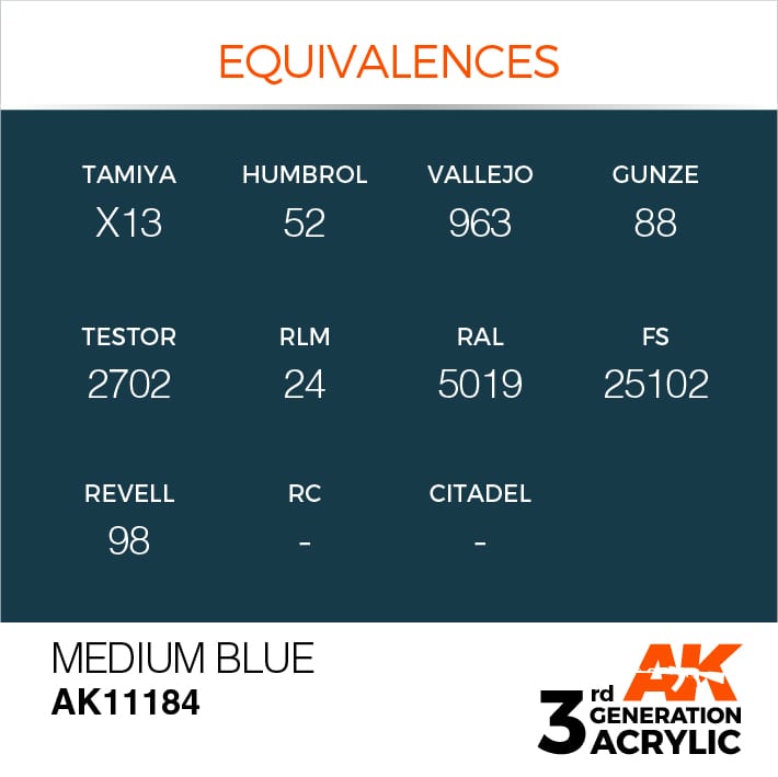 AK Interactive 3g Medium Blue 17ml