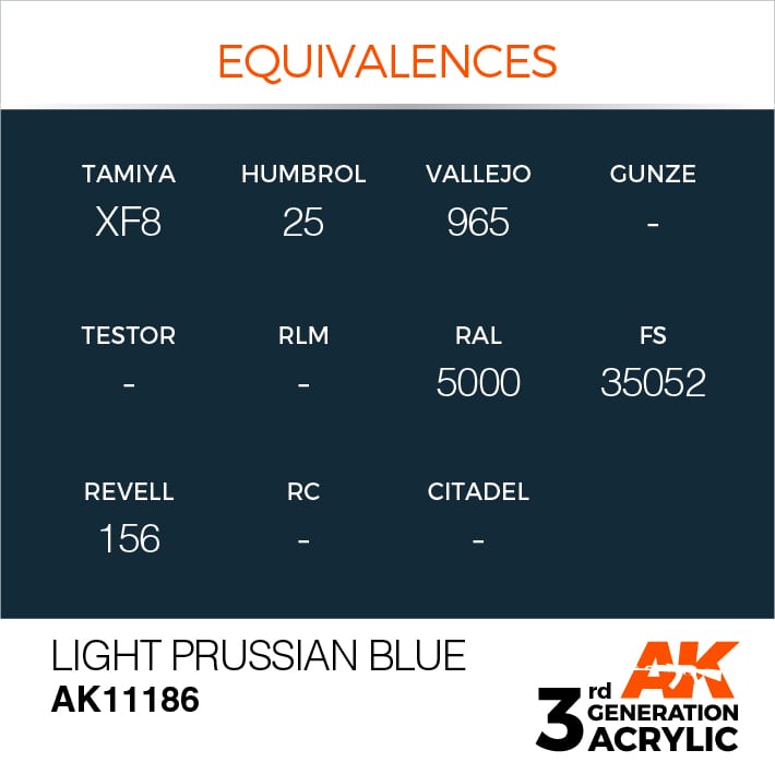 AK Interactive 3g Light Prussian Blue 17ml