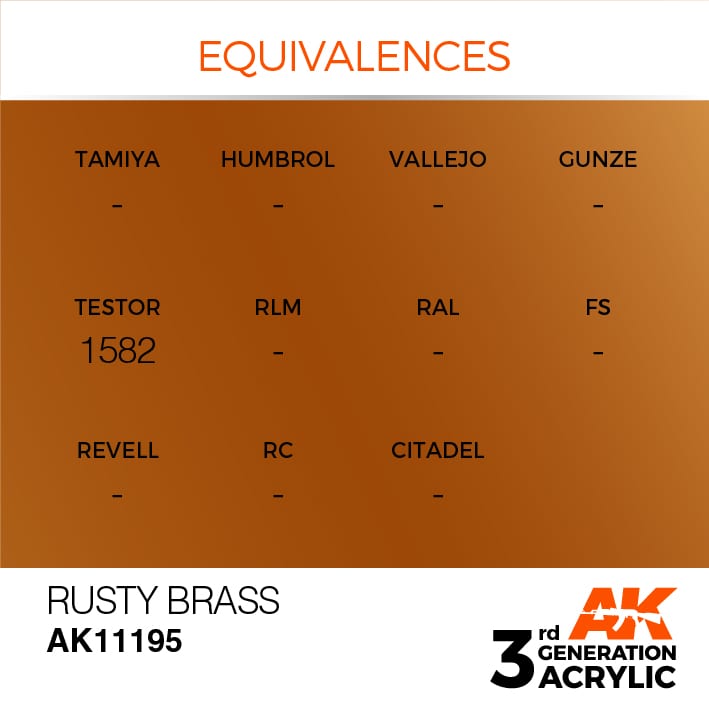 AK Interactive 3g Rusty Brass 17ml