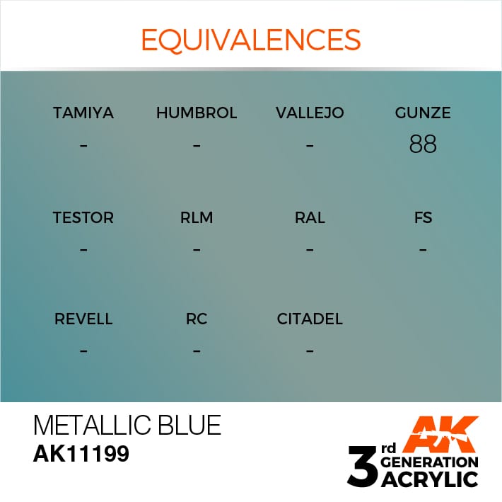 AK Interactive 3g Metallic Blue 17ml