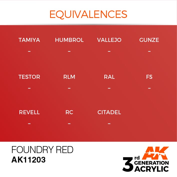 AK Interactive 3g Foundry Red 17ml