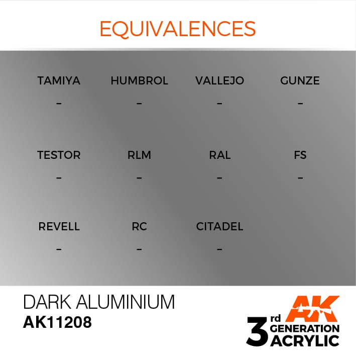 AK Interactive 3g Dark Aluminium 17ml