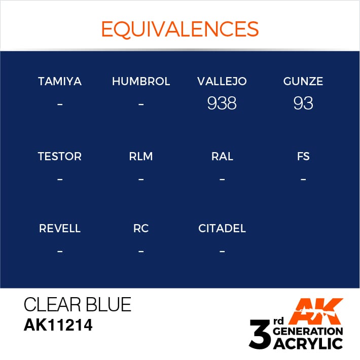 AK Interactive 3g Clear Blue 17ml