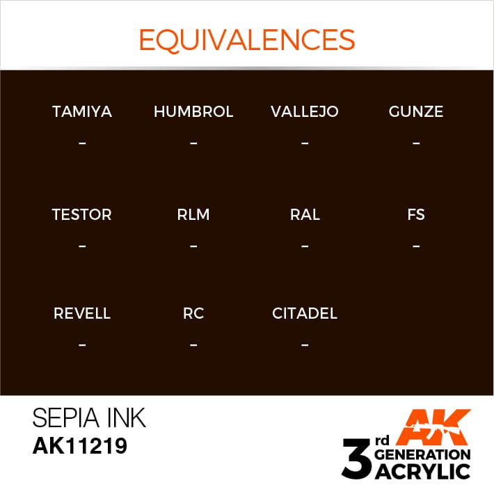 AK Interactive 3g Sepia Ink 17ml