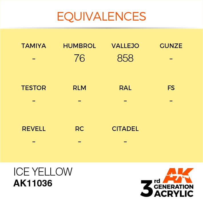 AK Interactive 3g Ice Yellow 17ml