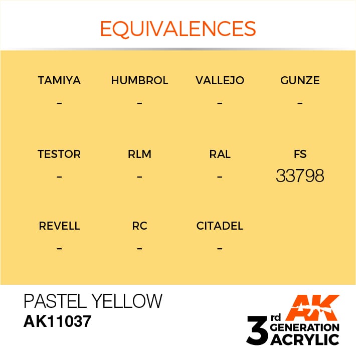 AK Interactive 3g Pastel Yellow 17ml