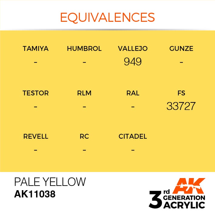 AK Interactive 3g Pale Yellow 17ml