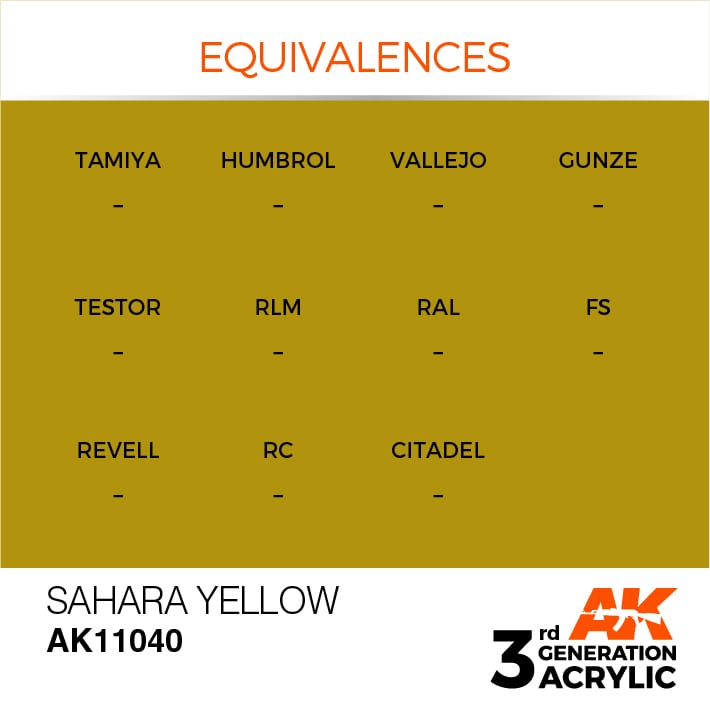 AK Interactive 3g Sahara Yellow 17ml