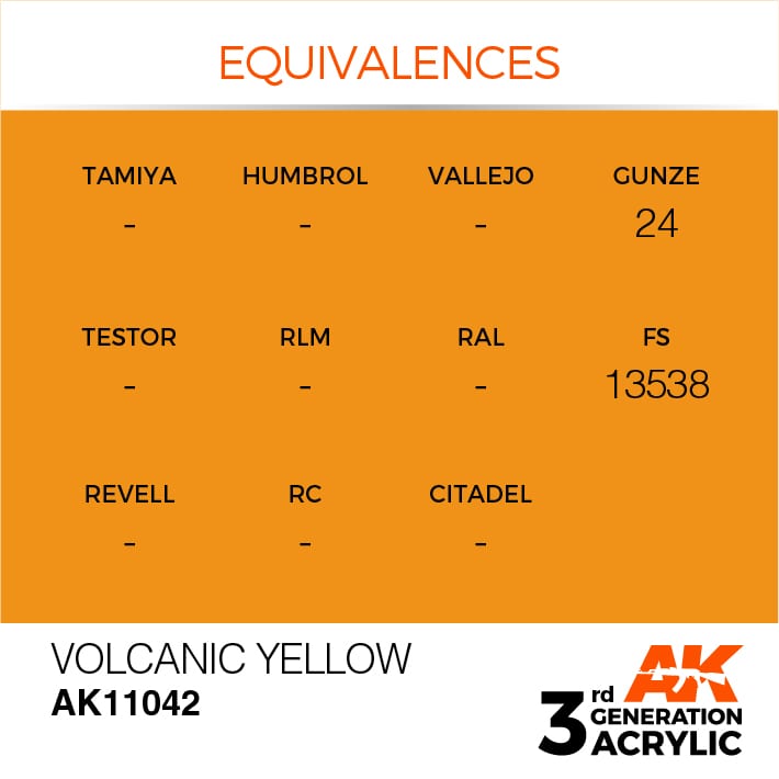 AK Interactive 3g Volcanic Yellow 17ml