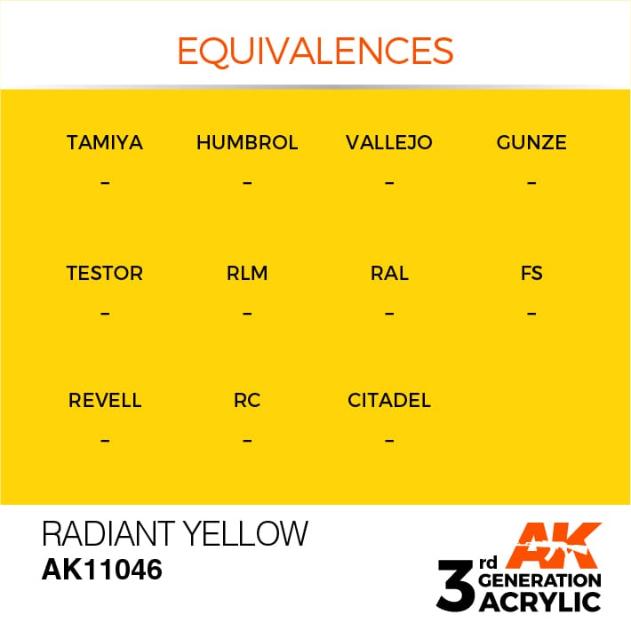 AK Interactive 3g Radiant Yellow 17ml