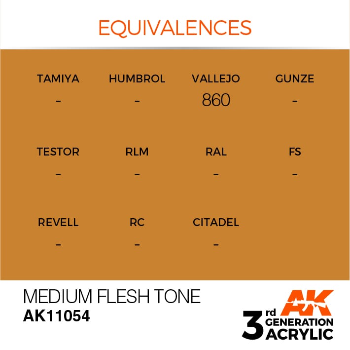 AK Interactive 3g Medium Flesh Tone 17ml