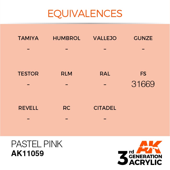 AK Interactive 3g Pastel Pink 17ml