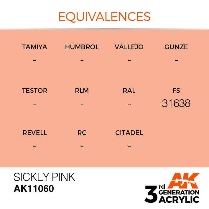 AK Interactive 3g Sickly Pink 17ml