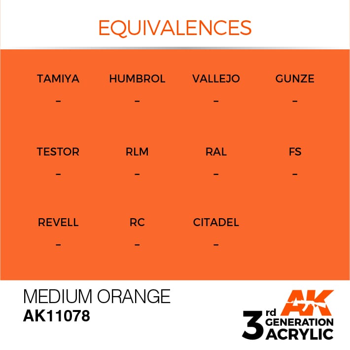 AK Interactive 3g Medium Orange 17ml