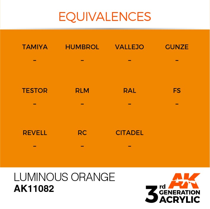 AK Interactive 3g Luminous Orange 17ml