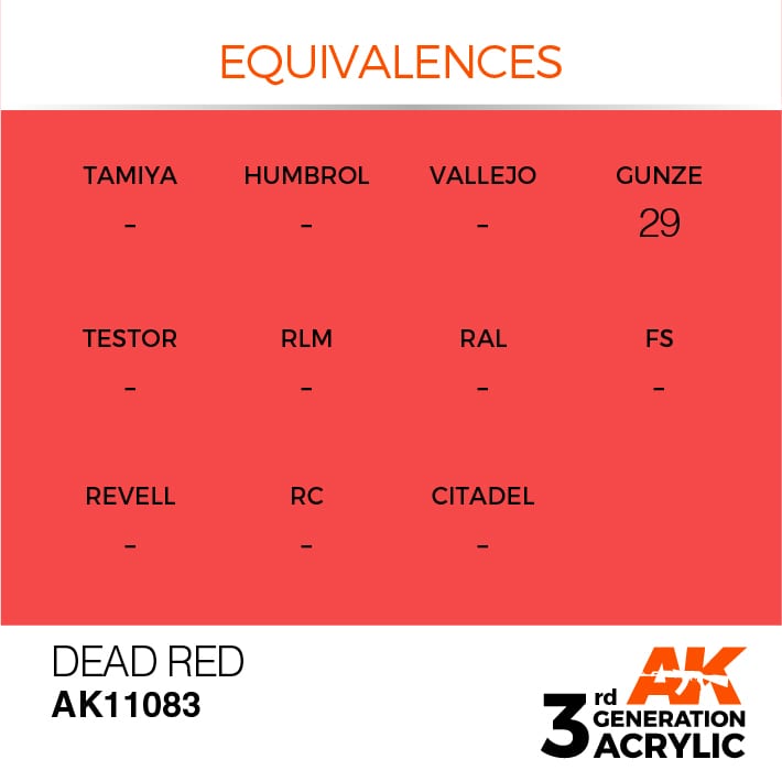 AK Interactive 3g Dead Orange 17ml