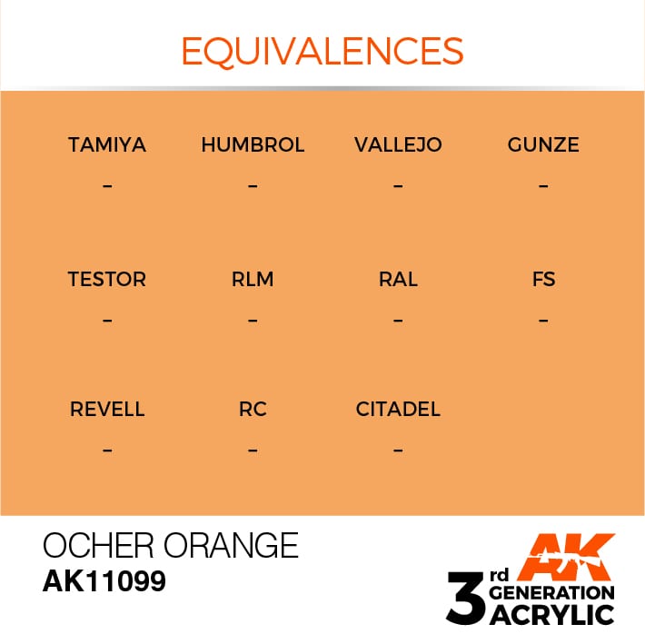 AK Interactive 3g Ocher Orange 17ml